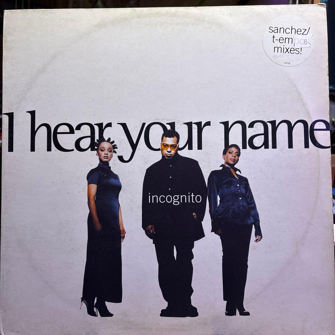 Incognito　I Hear Your Name　2枚組プロモ盤+正規盤