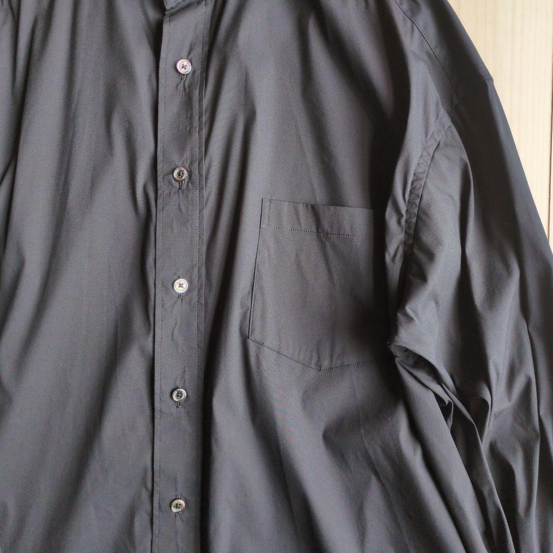 ticca ティッカ スクエアビッグロングシャツ 黒 マキシ丈