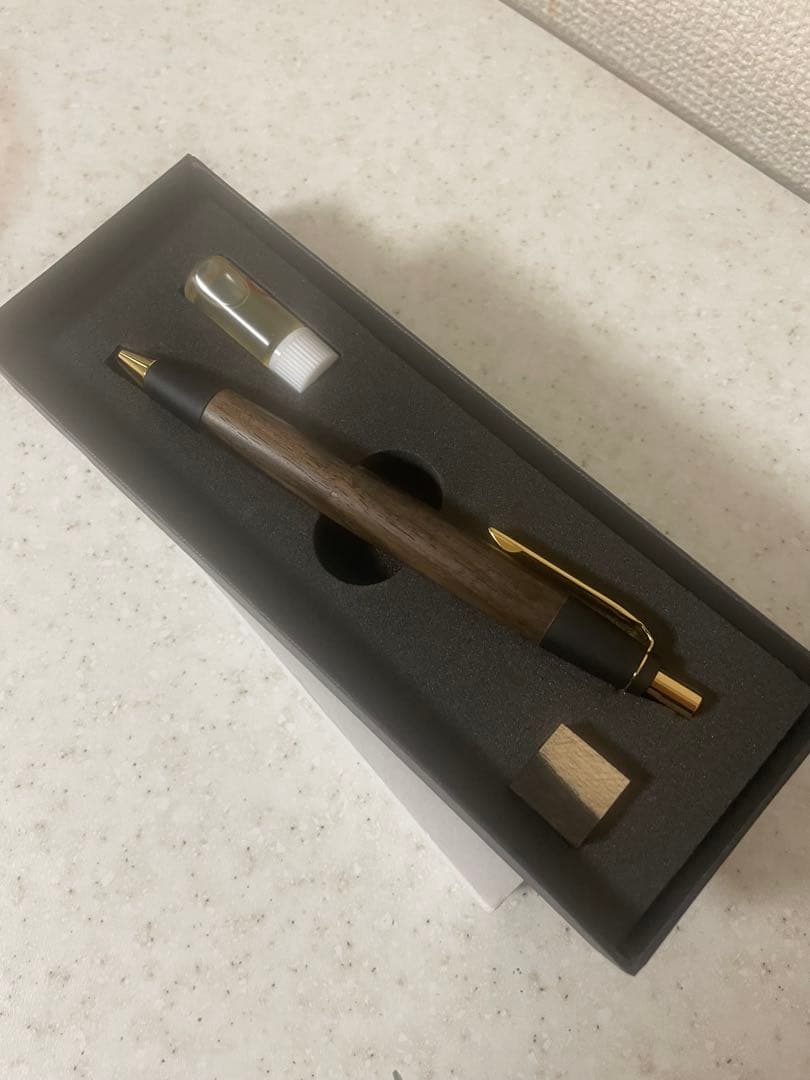 野原工芸 木製ボールペン　黒柿　スタンダード