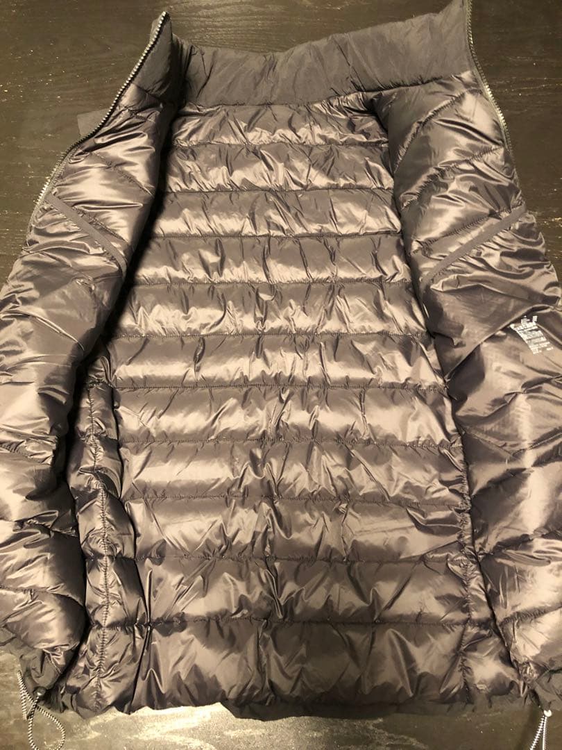 無印良品　撥水洗える中わたウォーキングベスト　XXL ブラック