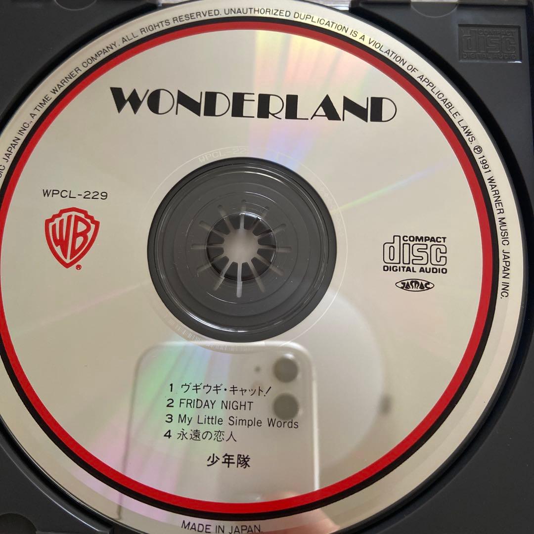 邦楽CD 少年隊 / WONDERLAND 帯付き美品 レア