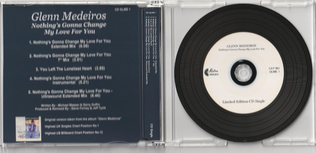 Glenn Medeiros　 変わらぬ想い　4 ヴァージョン＋1　CD