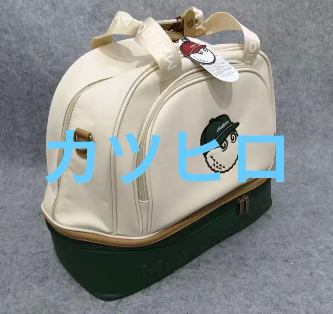 即発送★マルボン ゴルフ Malbon ボストンバッグ ゴルフバッグ グリーン