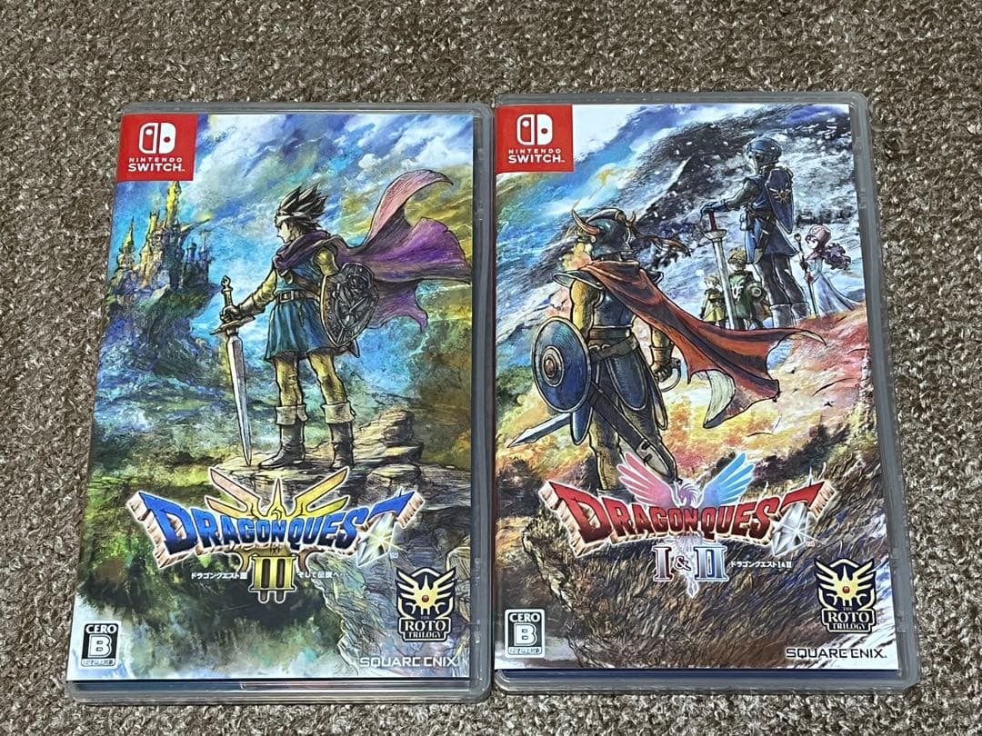 Switch版 ドラゴンクエスト1＆2・3 収納ボックス　マウスパッド２種類