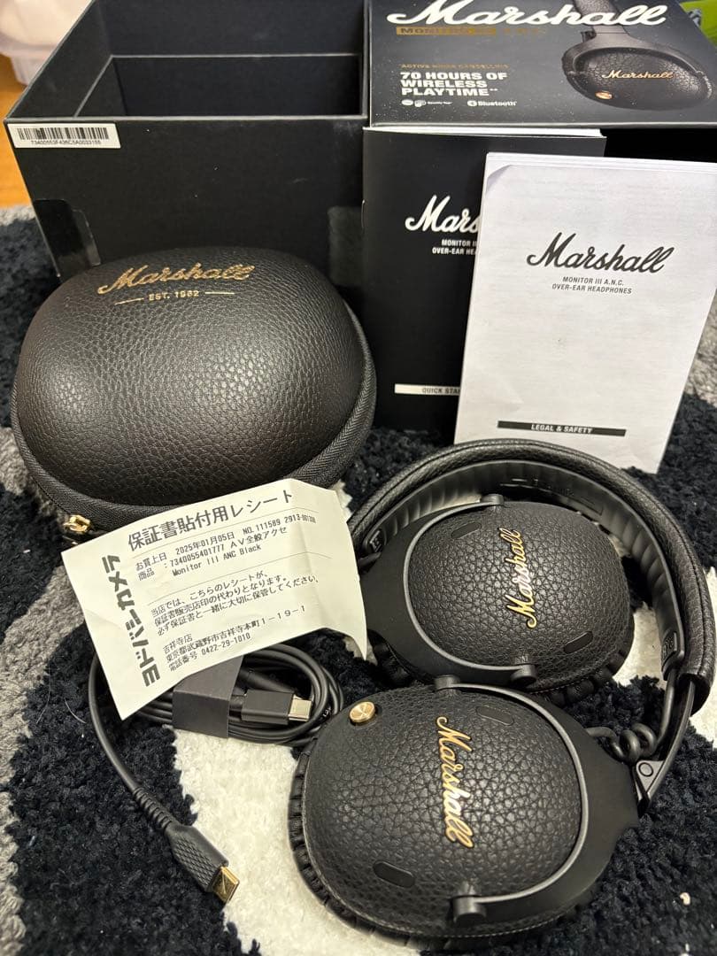 レ*ル様 Marshall ワイヤレスヘッドホン Monitor III A.N