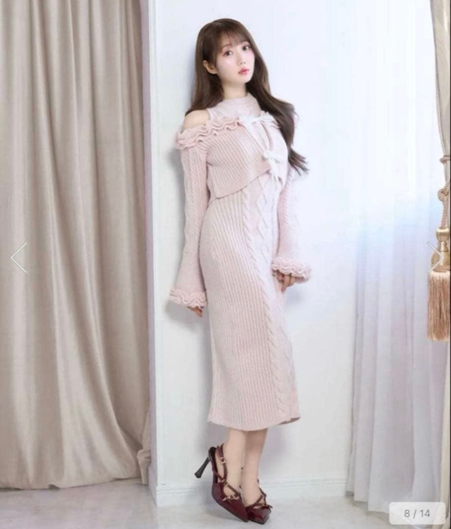 【新品タグ付き】RoseMuse Cable knit o/p set