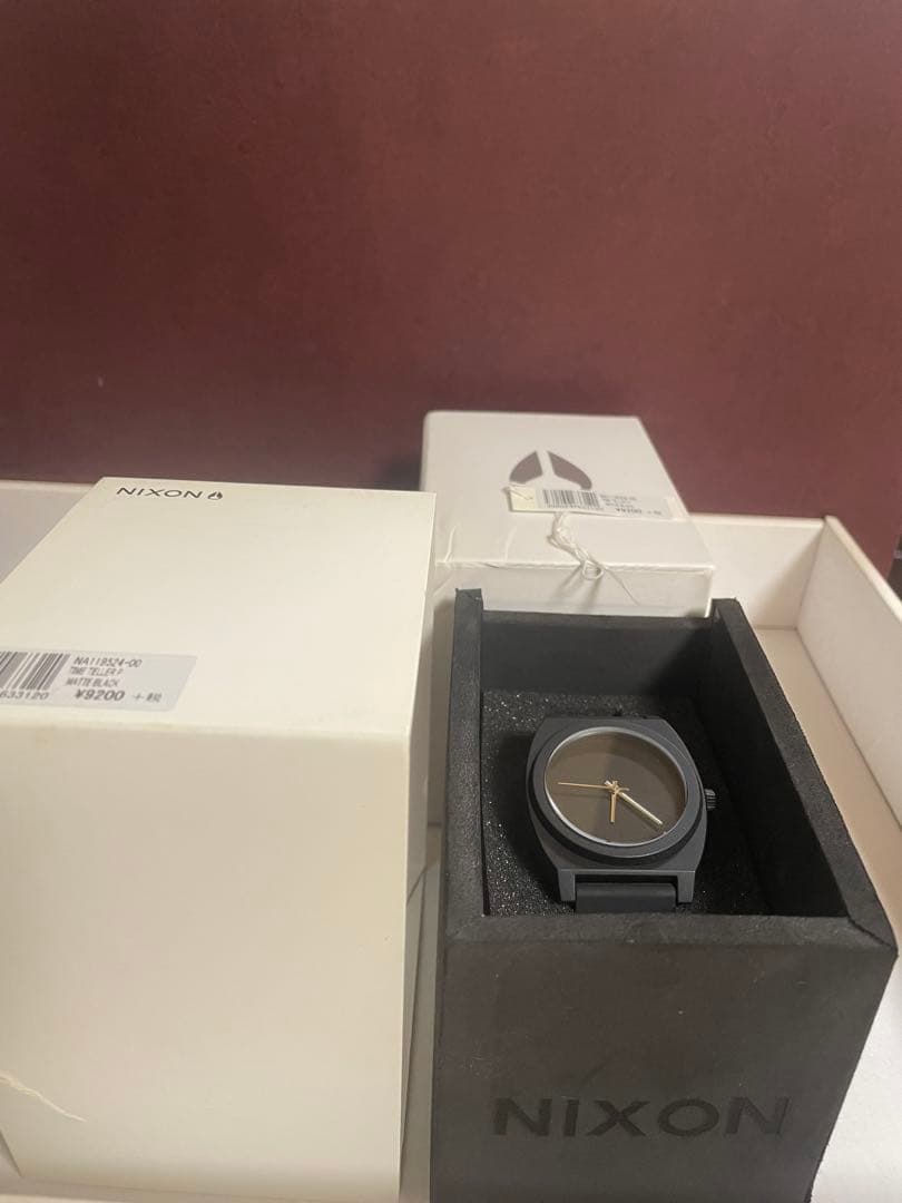NIXON 時計 タイムテラーP マットブラック 稼働中