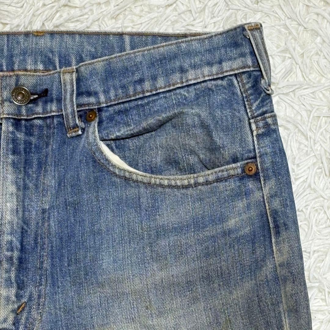 70s Levi's 517 66前期 W34 L32 ボタン裏2 ヴィンテージ