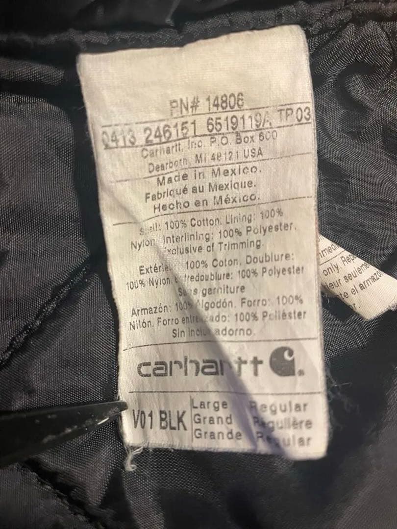 Carhartt キルティングダックベスト Lサイズ