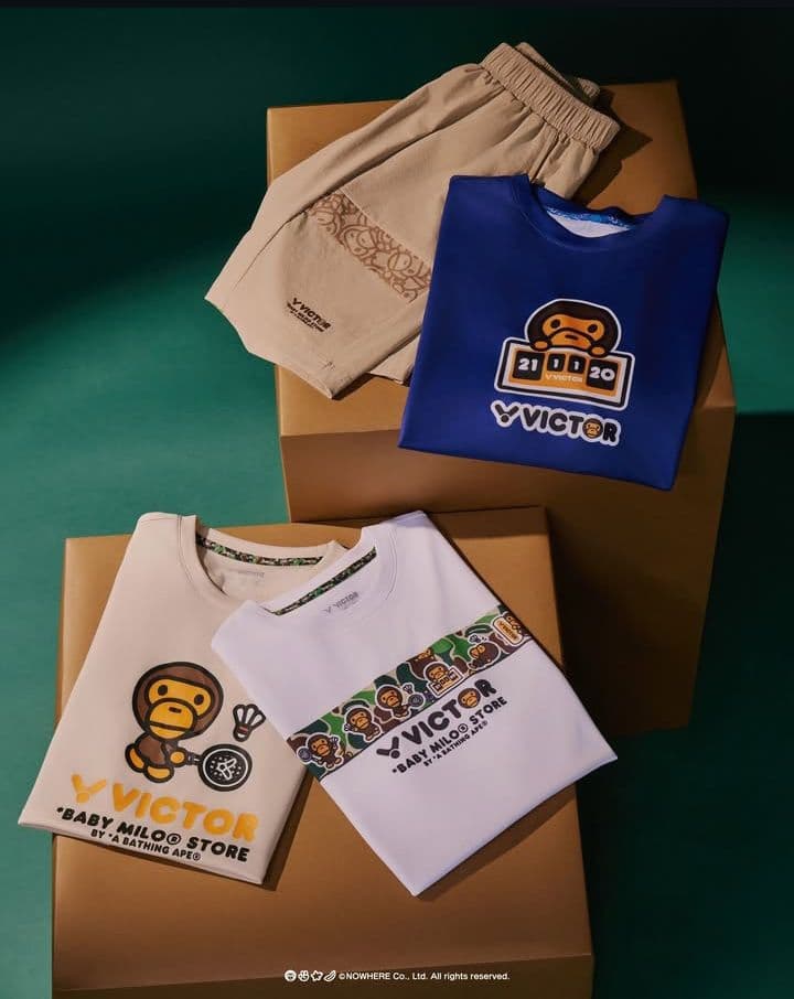 VICTOR x BABY MILO STORE® 　青Tシャツ　M