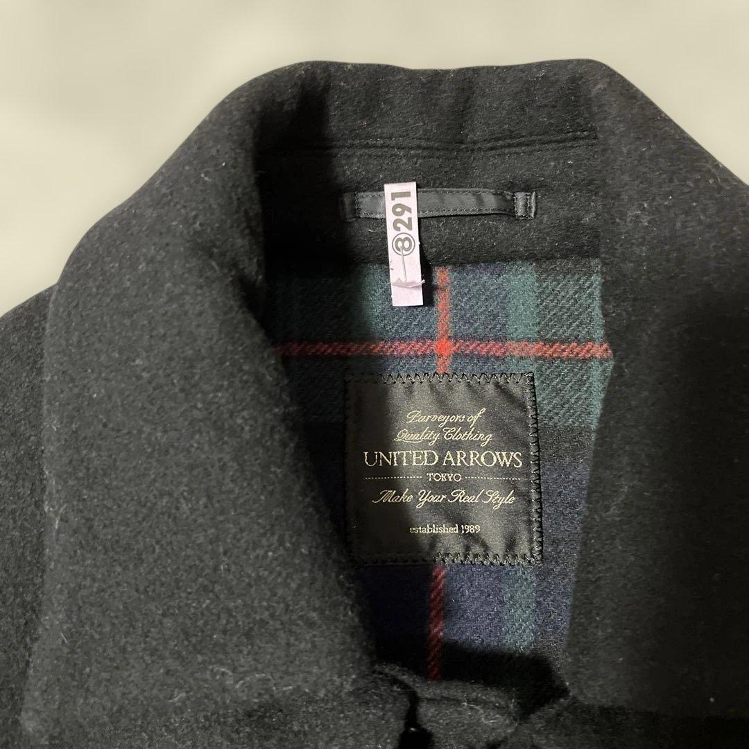 UNITED ARROWS ブラック ケープコート　ポンチョ　マント