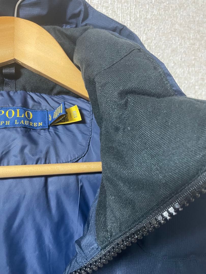POLO Ralph Lauren ダウンベスト　現行タグ　フード　中古　美品