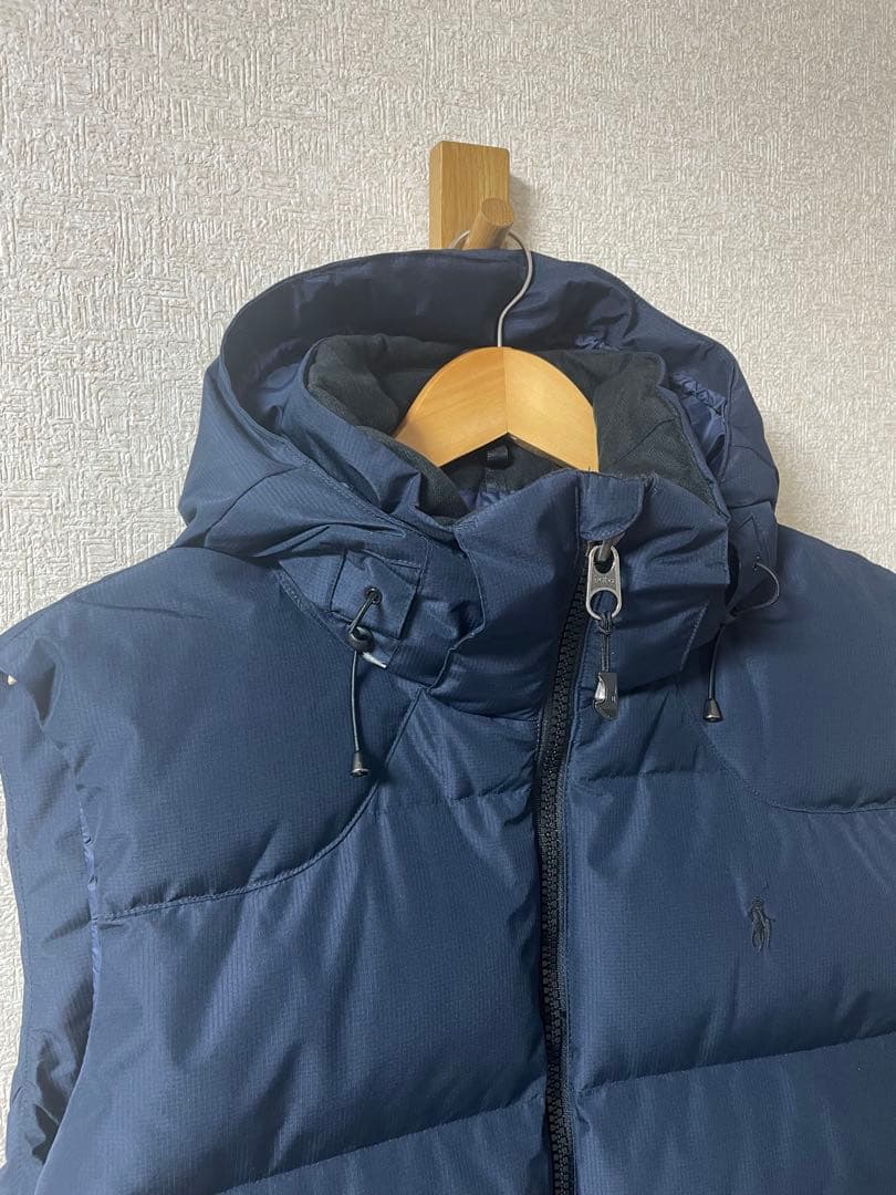 POLO Ralph Lauren ダウンベスト　現行タグ　フード　中古　美品
