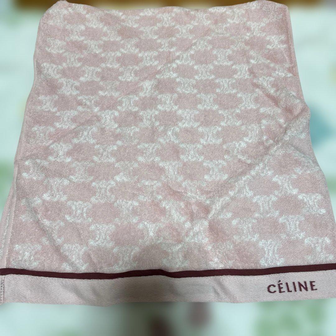 新品セリーヌCELINEフェイスタオル3枚セット　マカダム柄　西川産業