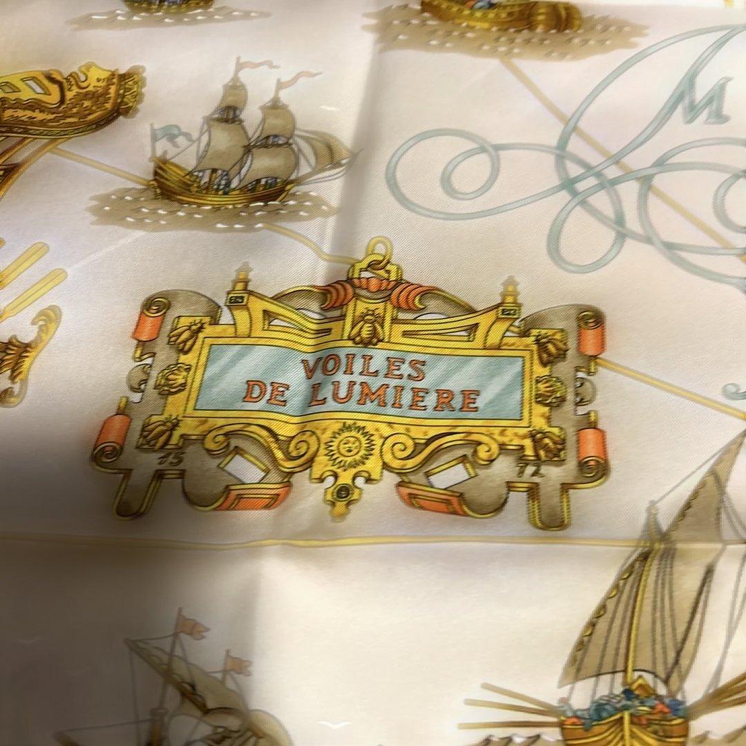 エルメス　スカーフ　VOILES DE LUMIERE 光の帆船