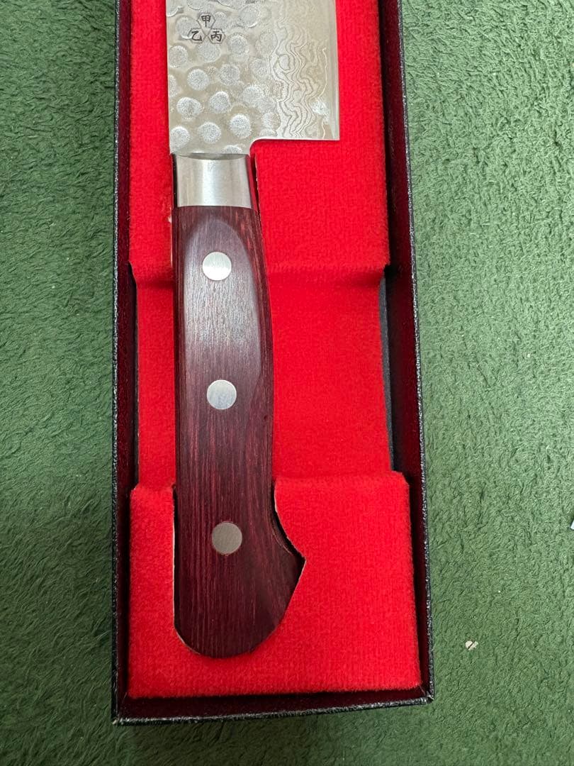 酔心 菜切包丁 (ワインレッド柄)