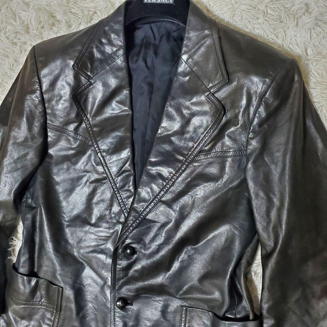 BERNHARD ALTMANN 牛革 レザー テーラードジャケット XL