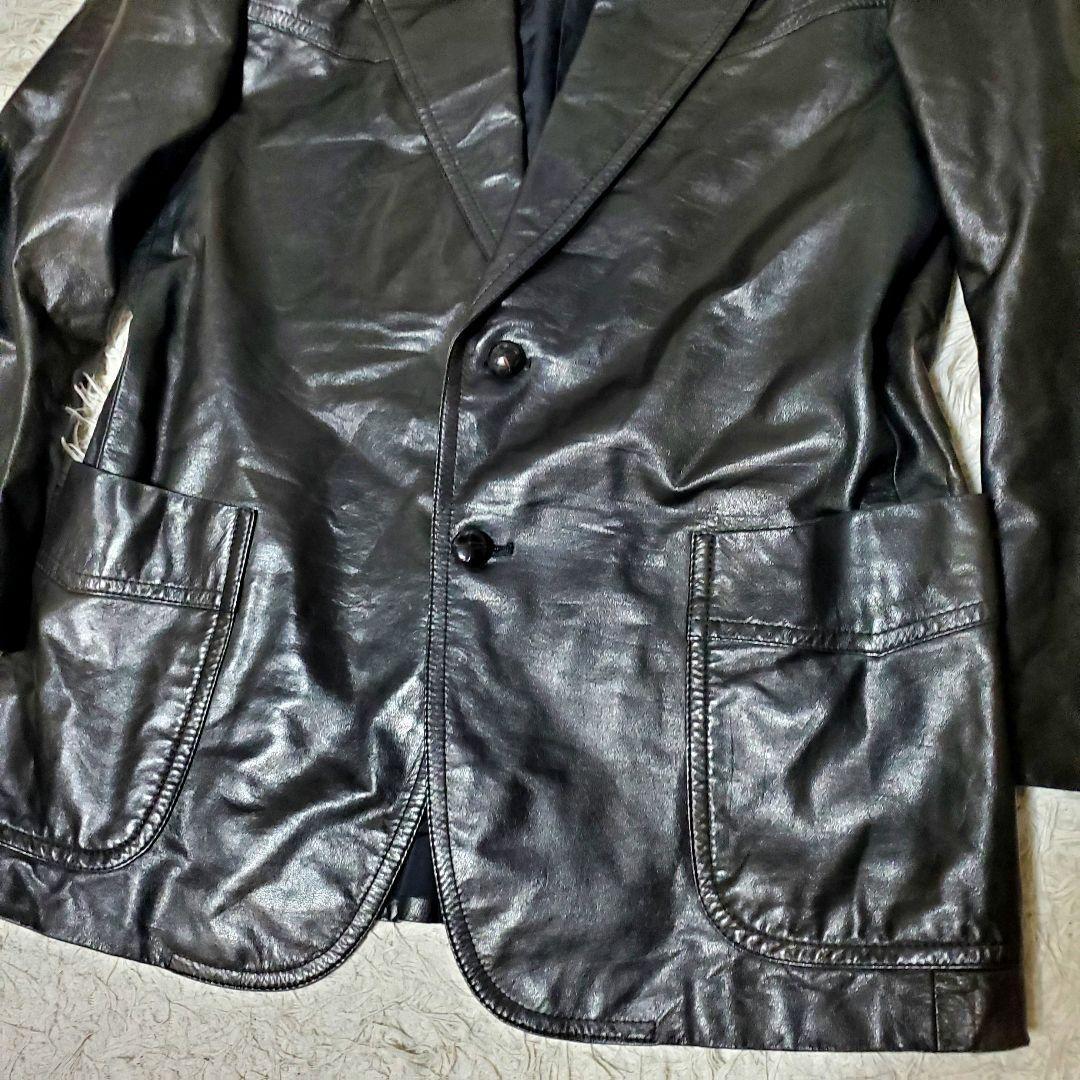 BERNHARD ALTMANN 牛革 レザー テーラードジャケット XL