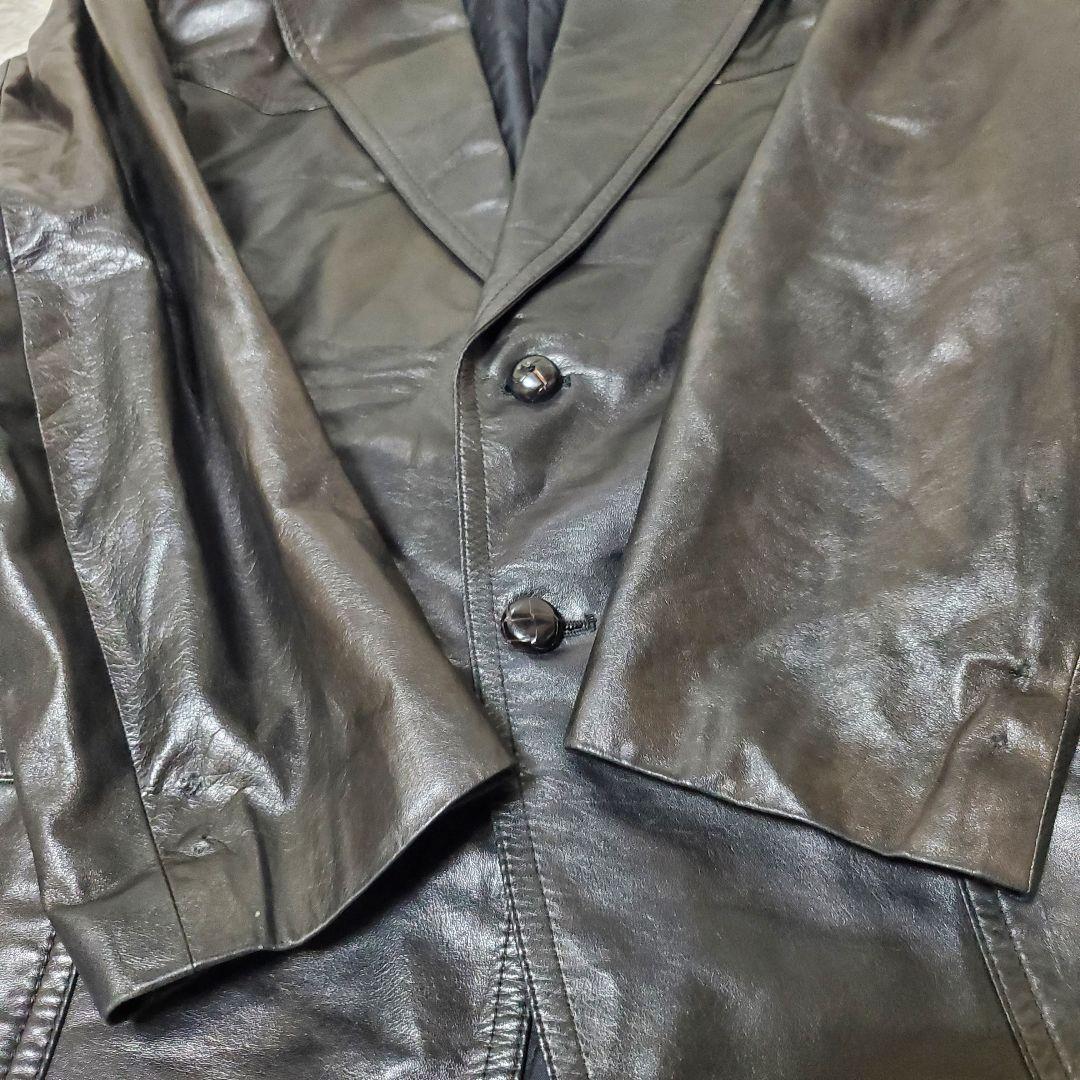 BERNHARD ALTMANN 牛革 レザー テーラードジャケット XL