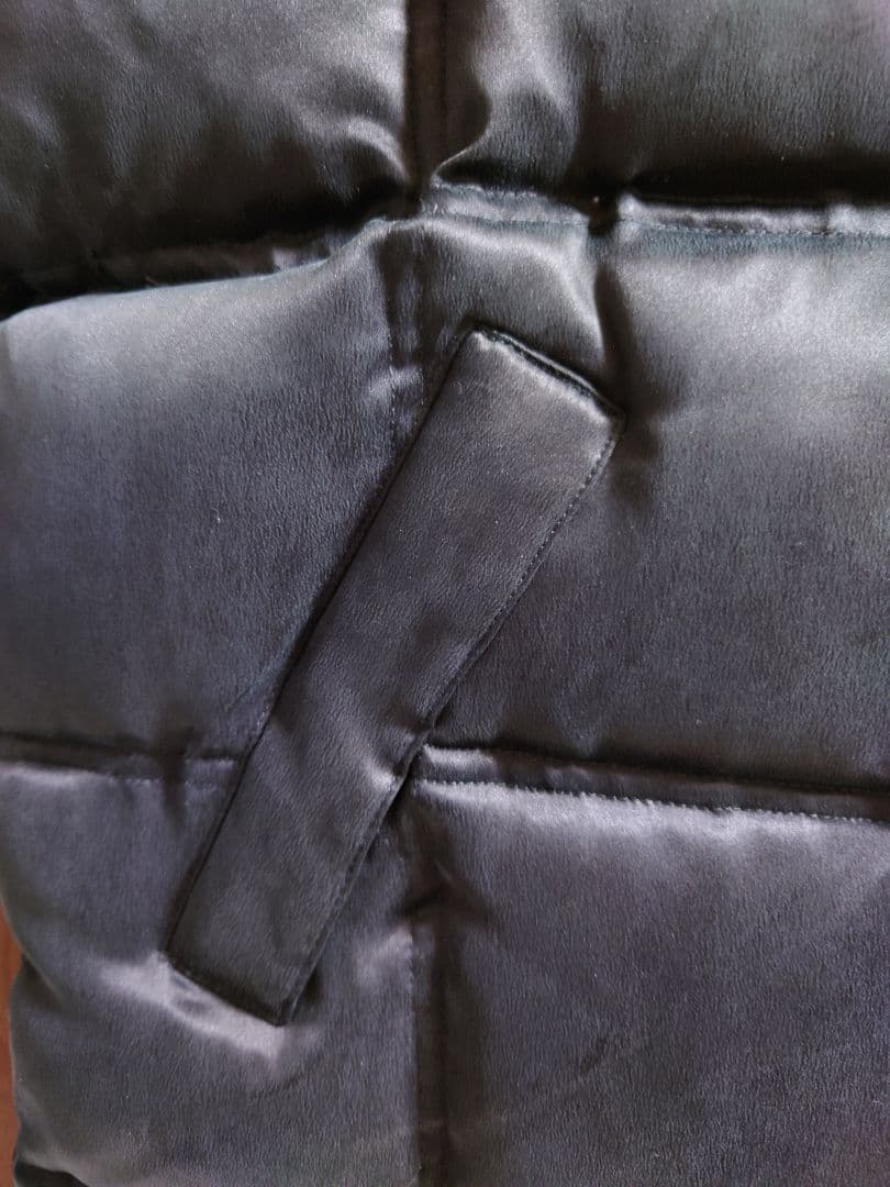 【美品・未使用】OTC MCM ダウンベスト 黒 S シルク 羽毛