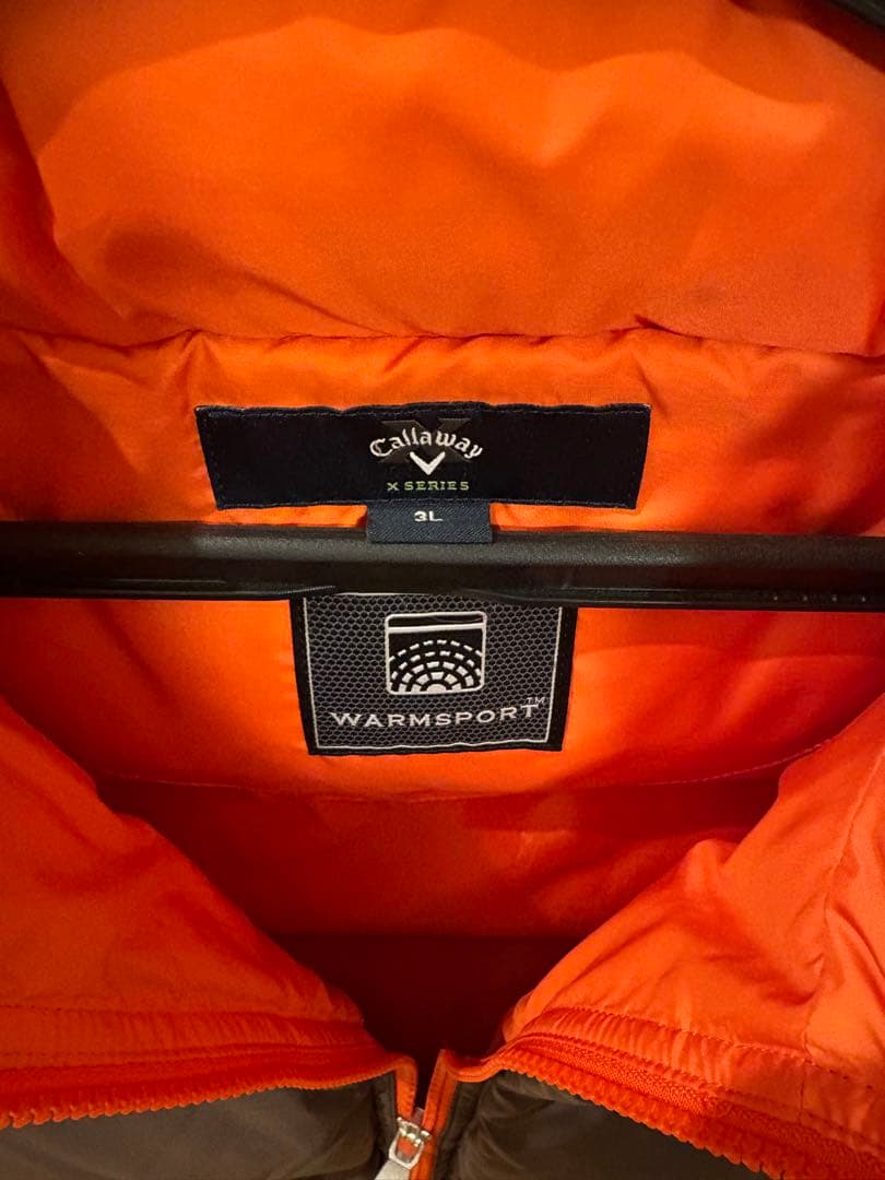 Callaway キャロウェイ ダウンベスト ブラウン&オレンジ 3L