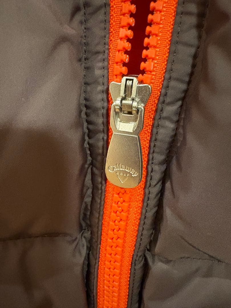 Callaway キャロウェイ ダウンベスト ブラウン&オレンジ 3L