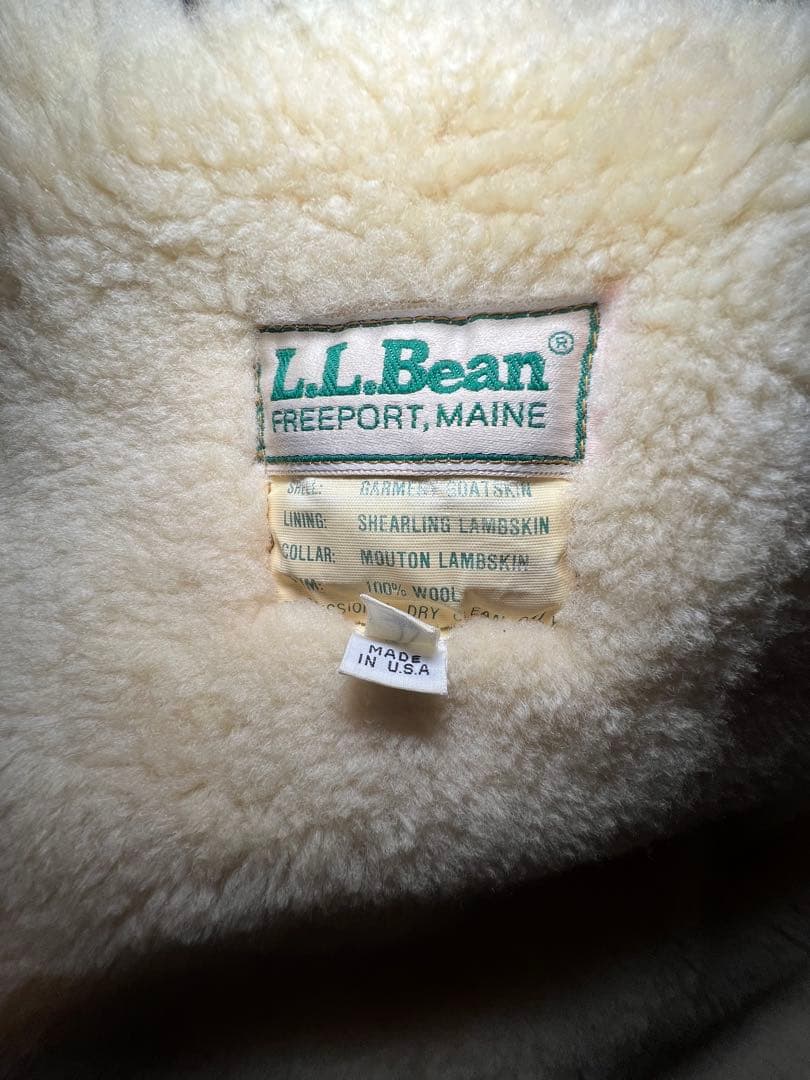 た*く様 L.L.Bean ダークブラウン レザーG-1ジャケット Lサイズ