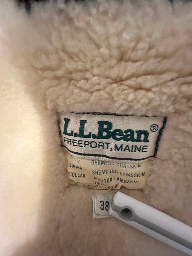 た*く様 L.L.Bean ダークブラウン レザーG-1ジャケット Lサイズ