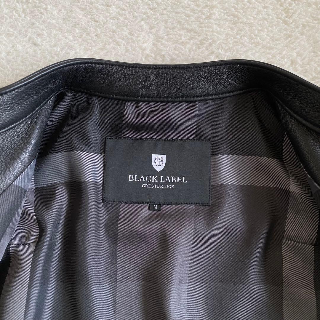 【極美品】BLACK LABEL CRESTBRIDGE シープレザーライダース