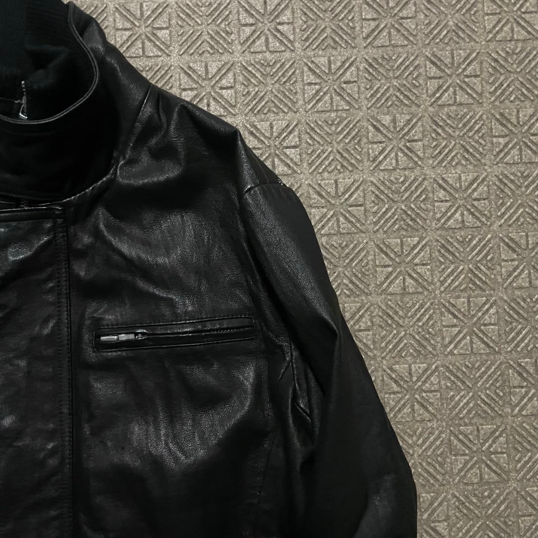 ジャケット・アウター opium darkwear black leather gimmick Jkt