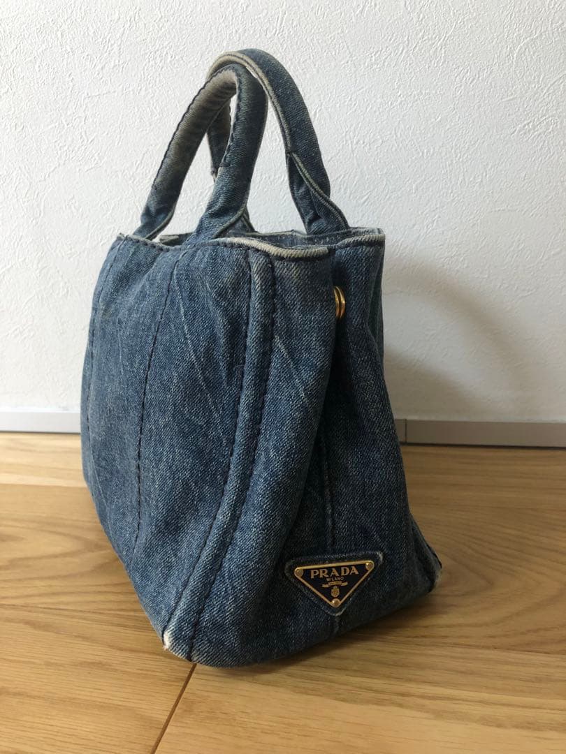自宅整理の為手放します。PRADA デニム トートバッグ