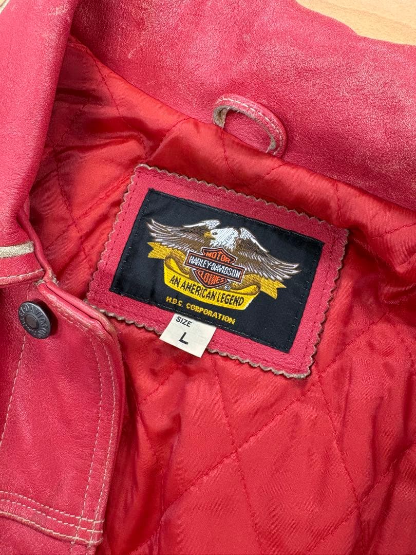 Harley-Davidson レザージャケット レッド