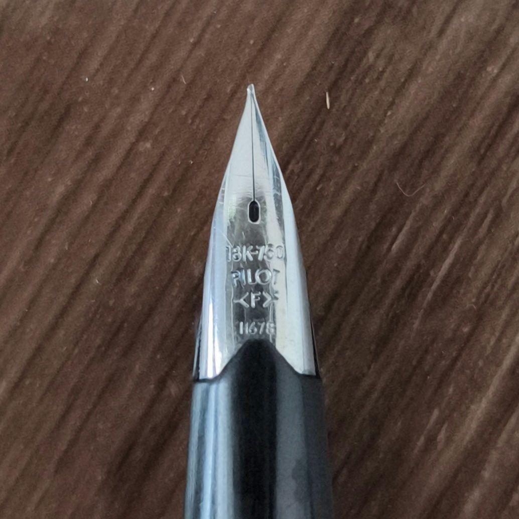 PE858□パイロット PILOT エリート 格子 万年筆 蝕刻 H678