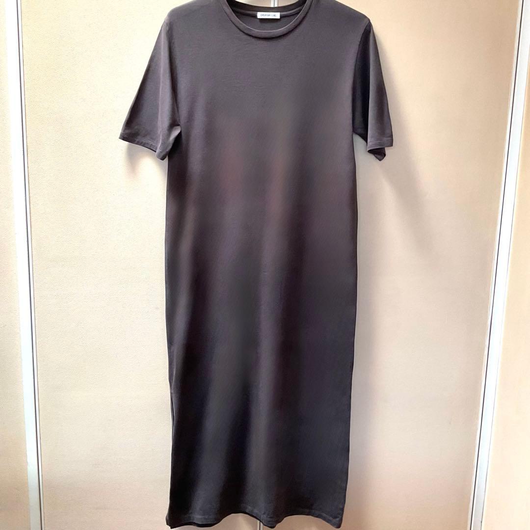 美品✨ドゥーズィエムクラス　オーガニックコットンTシャツワンピース　ブラウン