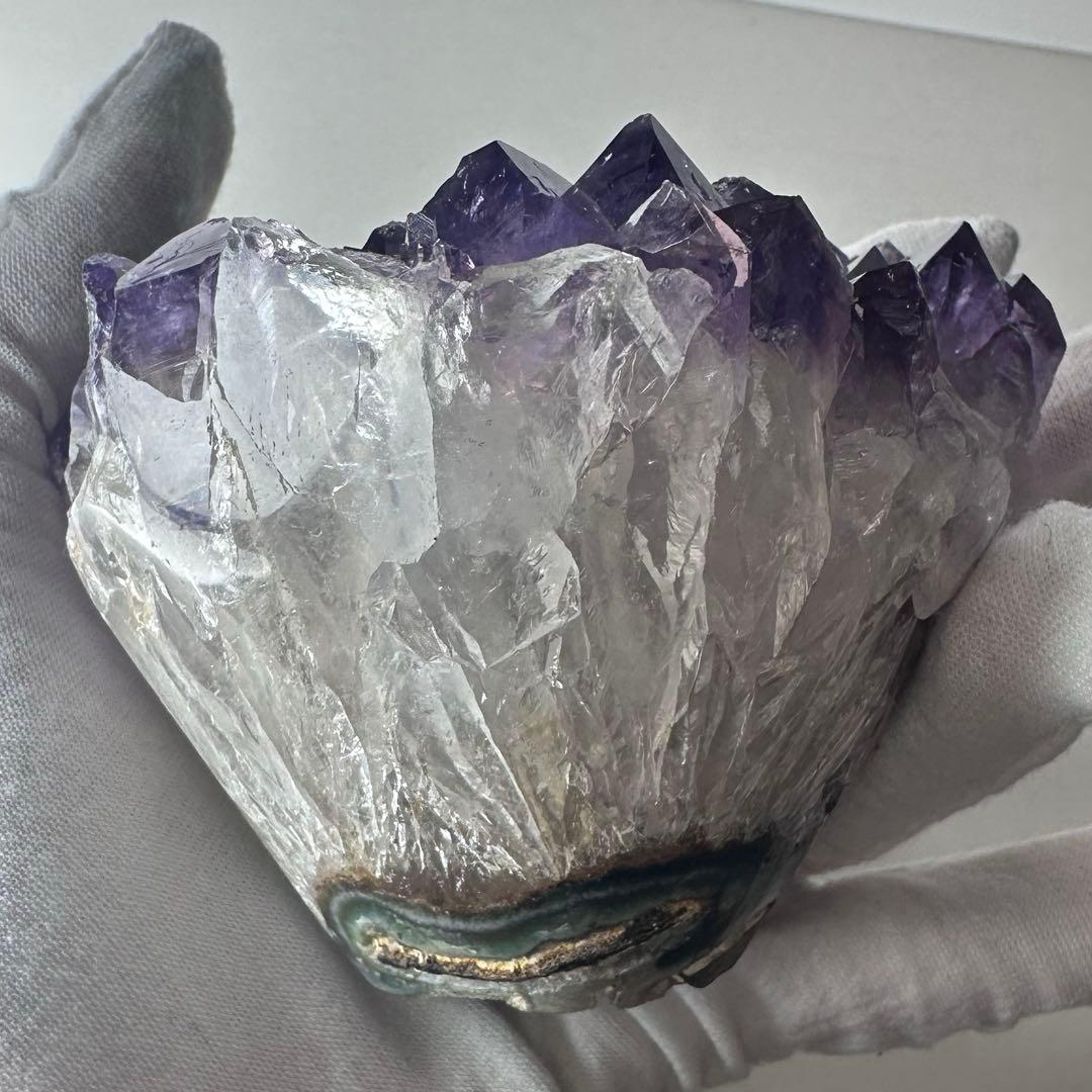 ✨フラワーアメジストクラスター 724g 紫水晶 原石 天然石 置物 ②