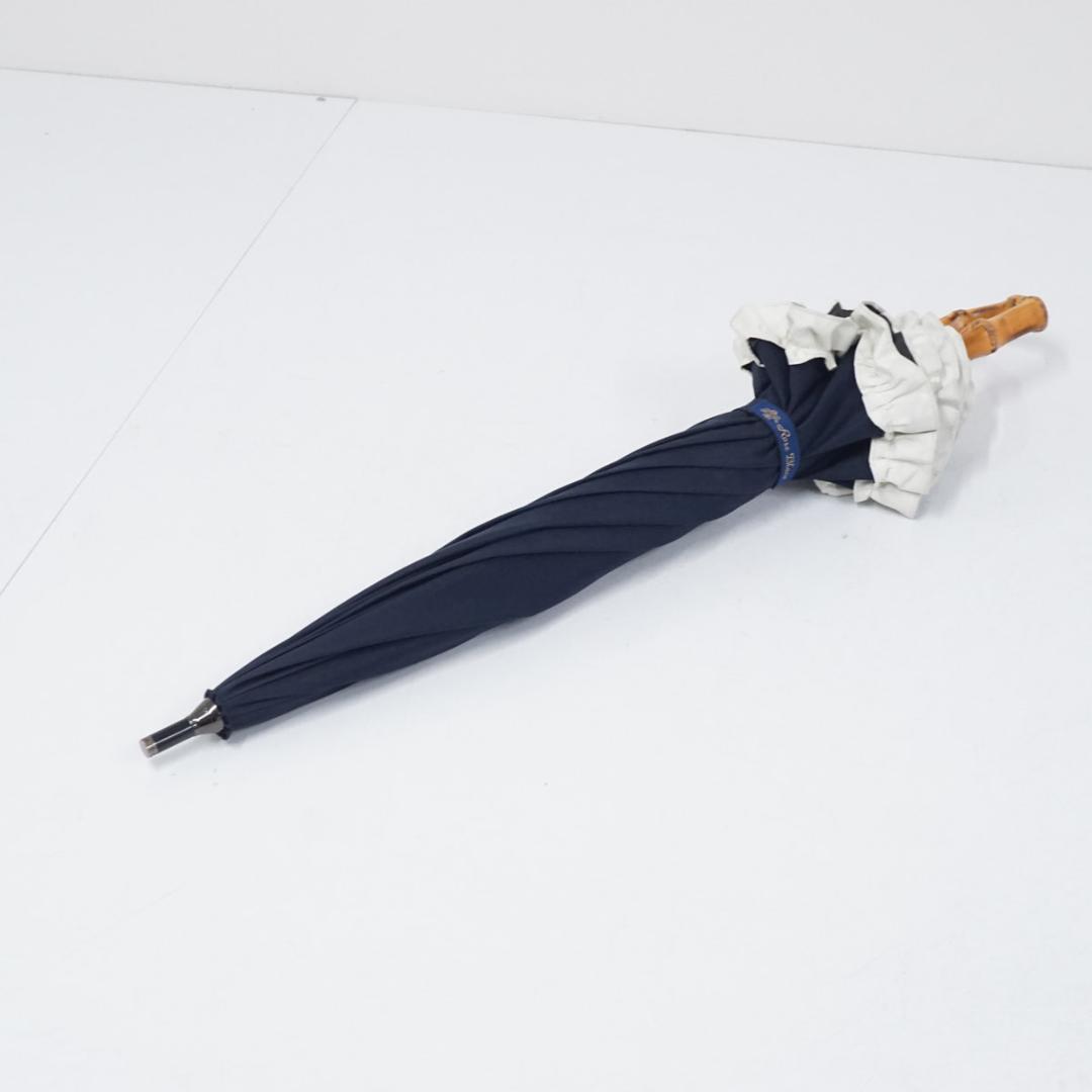 芦屋ロサブラン USED品 ショート フリル 完全遮光 日傘 遮光 遮熱 UV