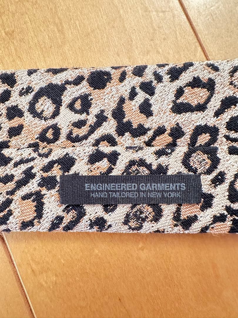 【美品】Engineered Garments レオパード ネクタイ