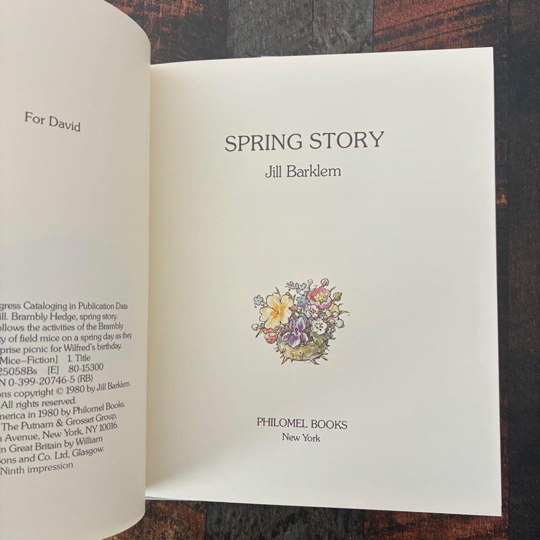 【目立った傷や汚れなし】SPRING STORY　ジル・バークレム　洋書　絵本