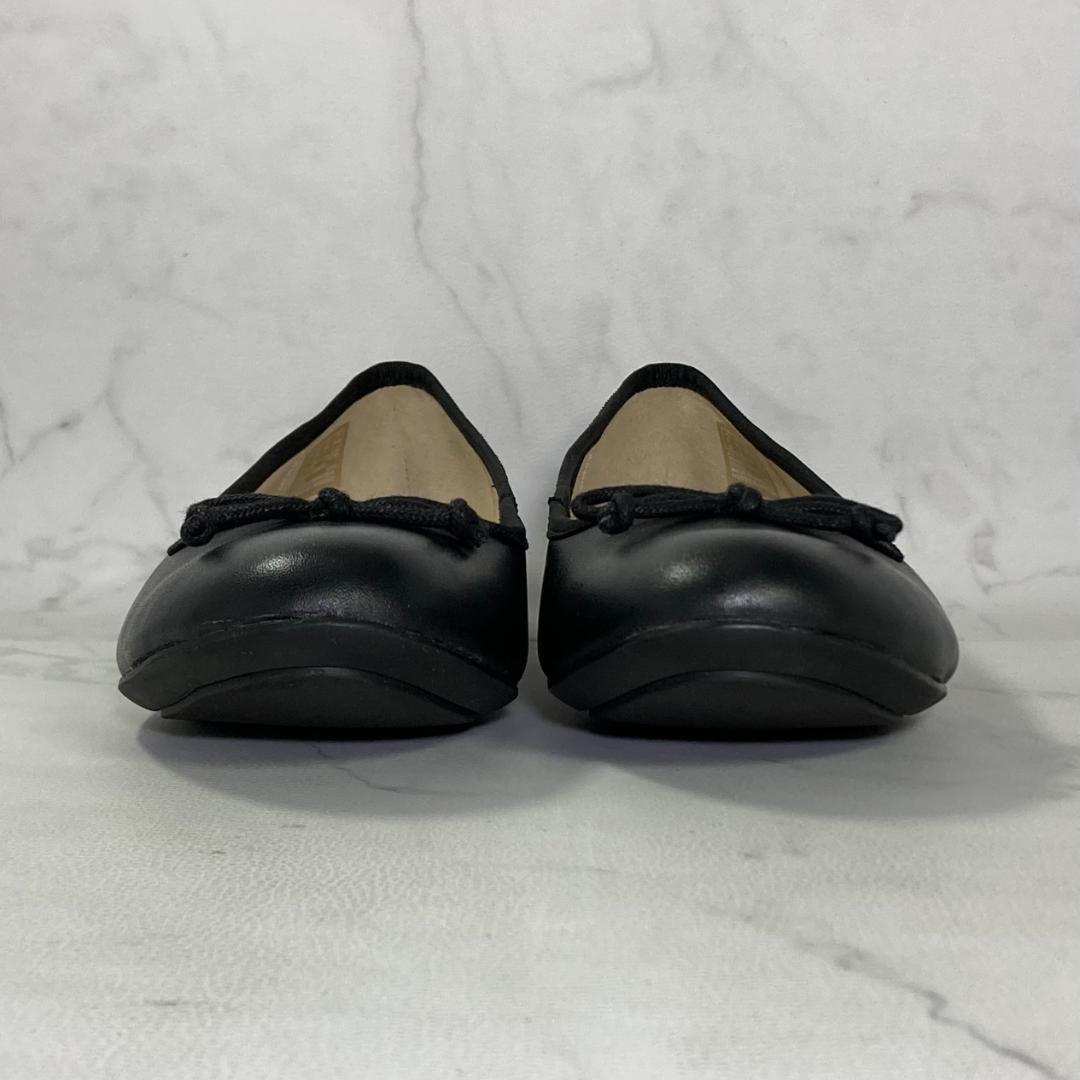 【美品】Clarks カルーゼルライド バレエシューズ 25㎝ ブラックレザー