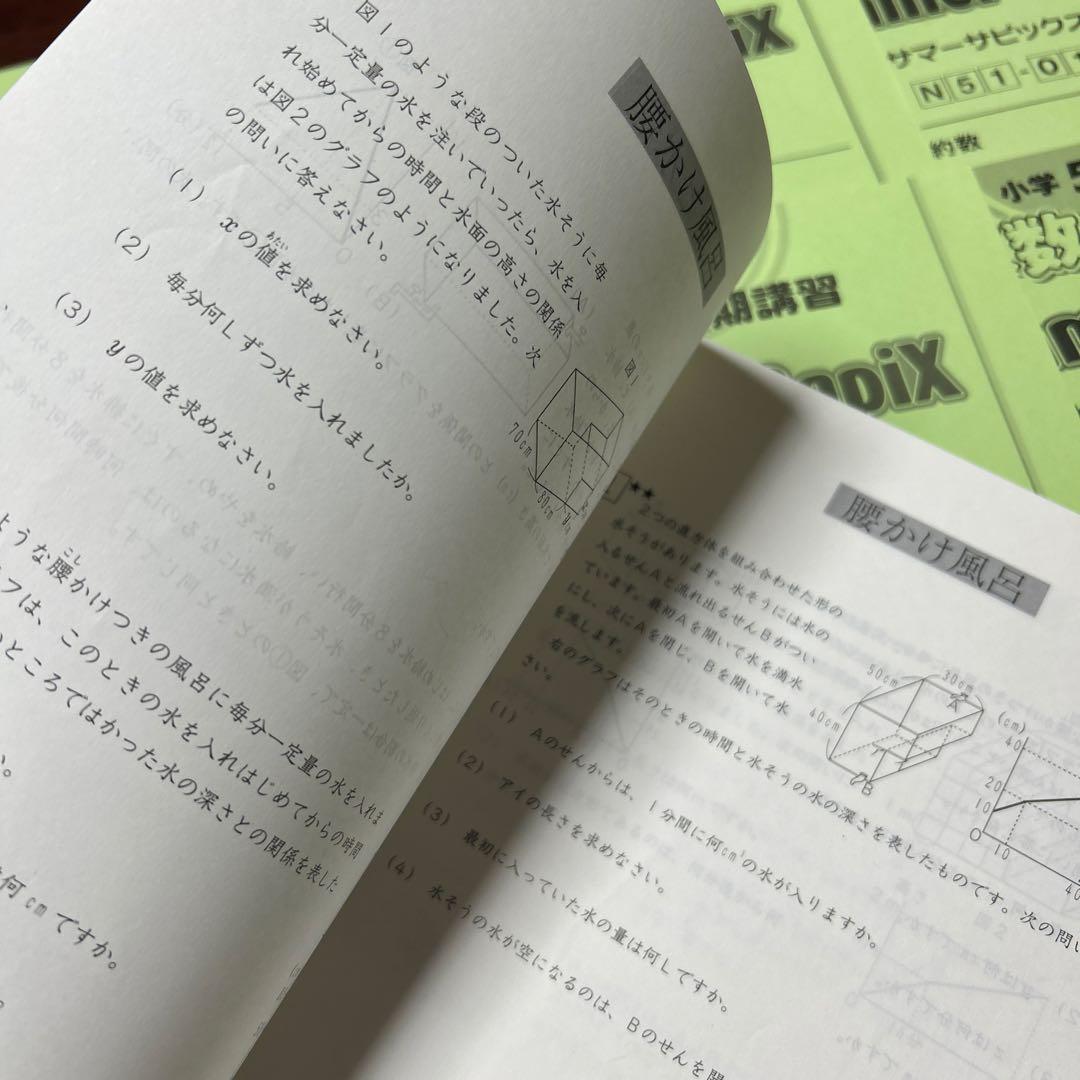 ⑰や　サピックス　SAPIX 5年　算数　夏期講習　サマーサピックス　美品