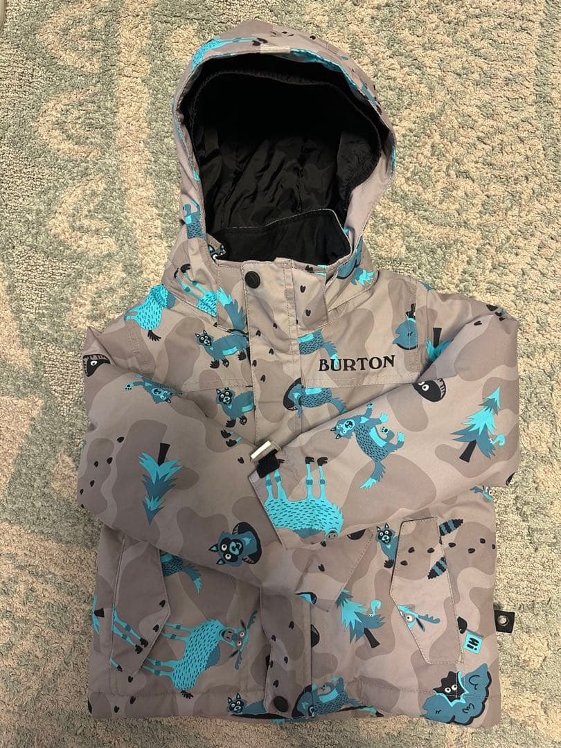 BURTON 子ども用ジャケット 3T 動物柄　手袋4T