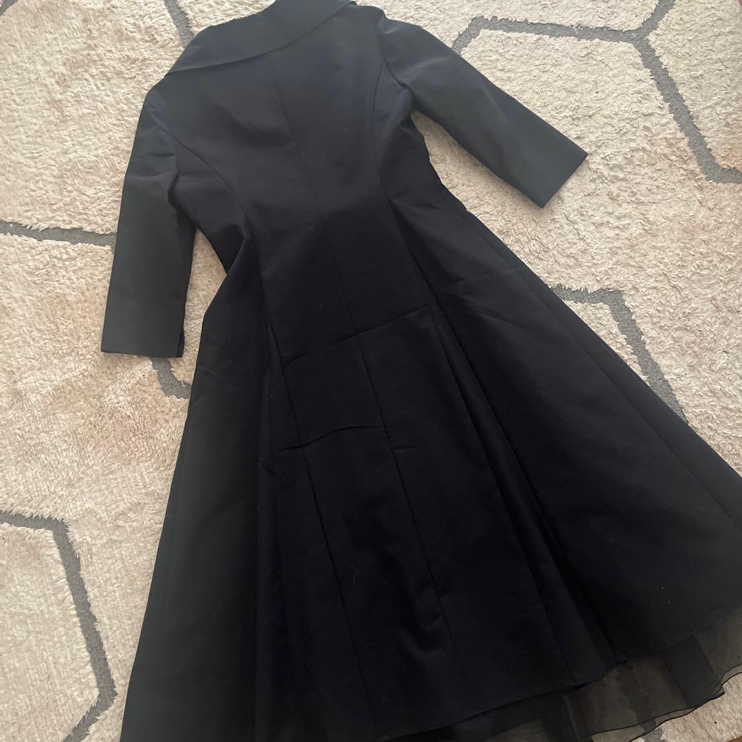 【美品】Jocomomola ホコモモラ　高級シャンタン生地　リボンワンピース