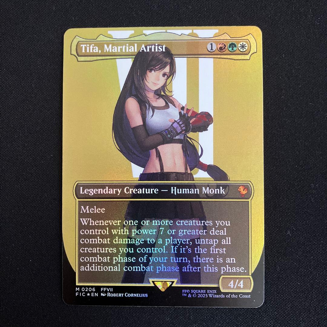 mtgファイナルファンタジー 格闘家、ティファ ボーダーレスfoil 英語 ff
