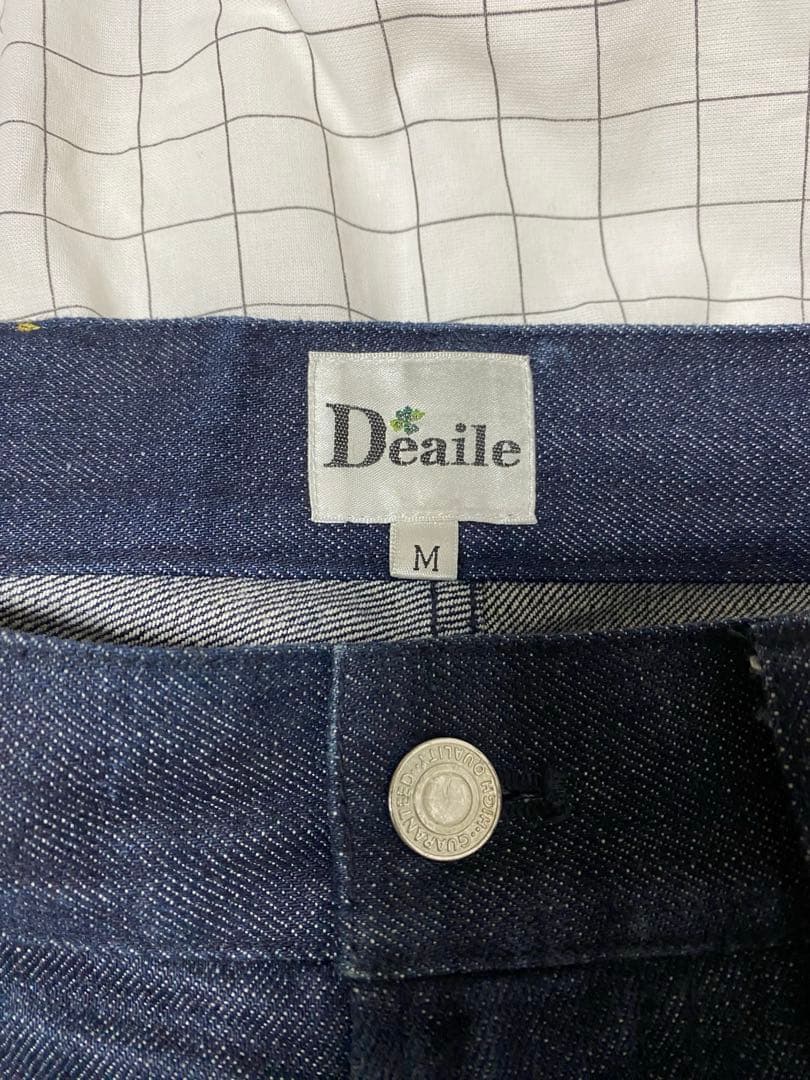 Deaile ダークブルー ワイドパンツ