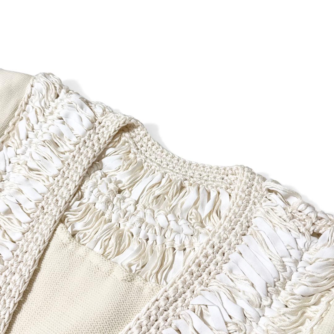 極美品✨️25SS　￥5.7万　アドーア　テープヤーンニットベスト　ベージュ　春夏
