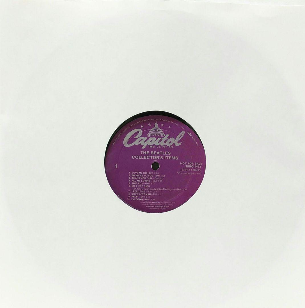 ビートルズ COLLECTOR'S ITEMS♣SPRO9462キャピトル非売盤