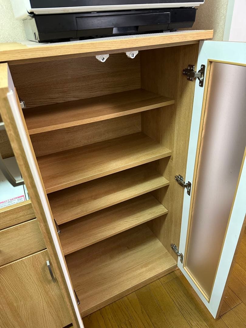 レンジボード 食器棚 コパン 幅100 【送料込】100MRB LBR