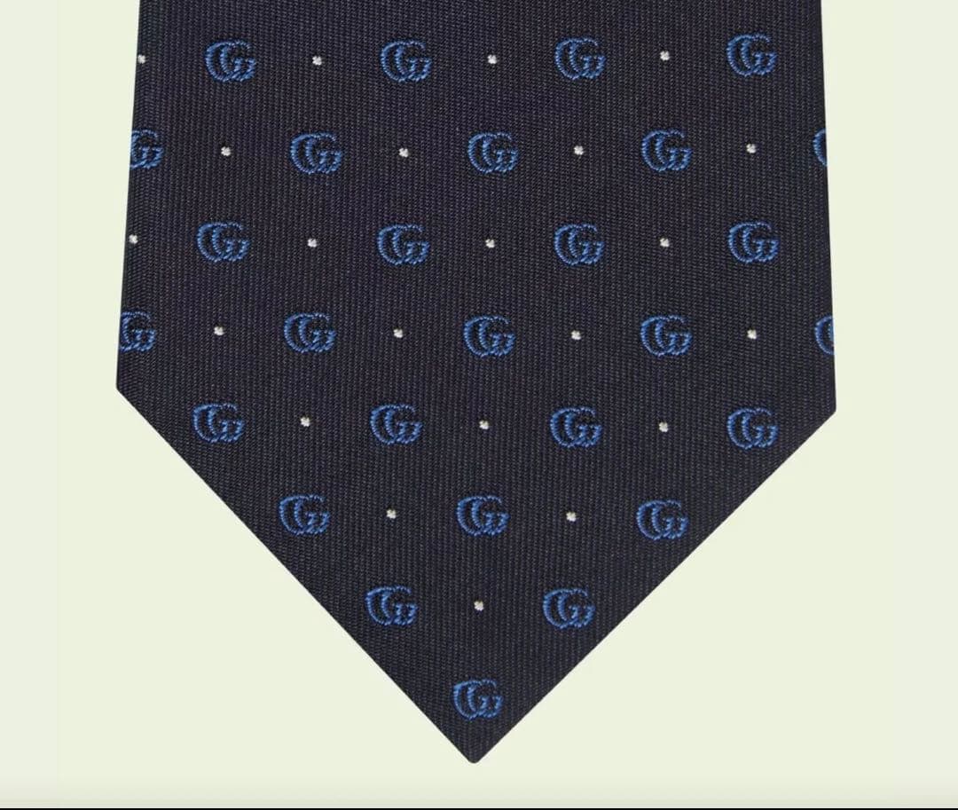専用 GUCCI ネイビー GGロゴ ネクタイ