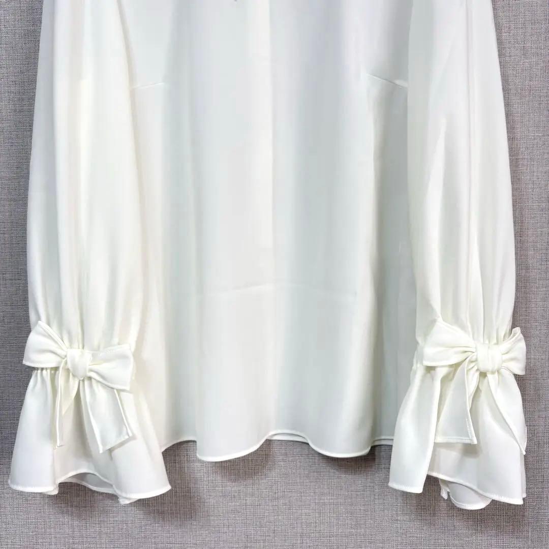 M’S GRACY エムズグレイシー フリルリボン ブラウス 38 日本製　美品