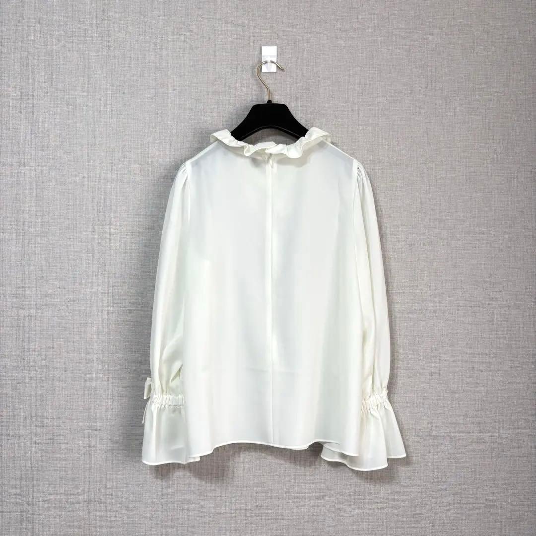 M’S GRACY エムズグレイシー フリルリボン ブラウス 38 日本製　美品